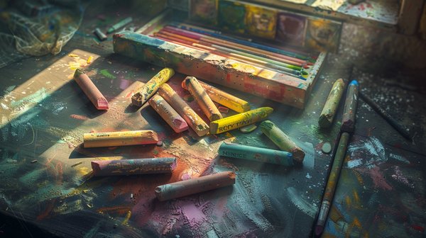 Pastel gras et pastel à l'huile : des peintures qui se mélangent facilement